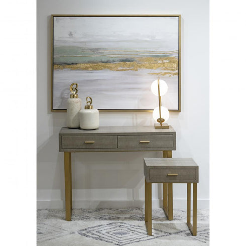 Elk Shagreen ACCENT TABLE in Gray Finish Model: 180-010