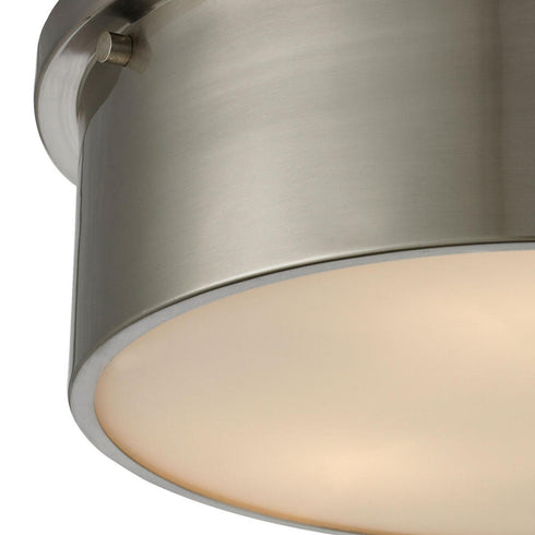 Elk Simpson FLUSH MOUNT in Brushed Nickel Finish Model: 11821/3