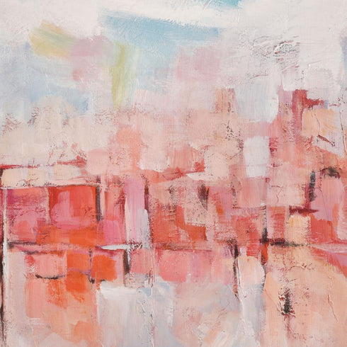 Elk Skyline Hues WALL ART in Pink Finish Model: S0016-8134