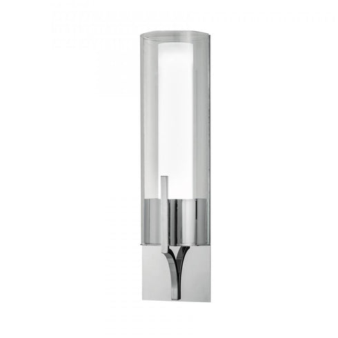 Elk Slope 15 Inch High Integrated LED Sconce in Brushed Nickel Model: 8144-BN-CL