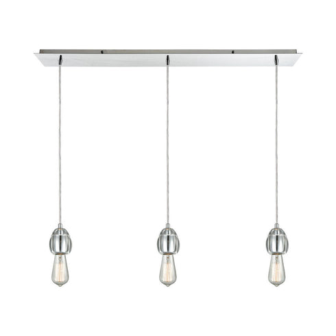 Elk Socketholder 3 Light MINI PENDANT in Polished Chrome Finish Model: 32221/3LP