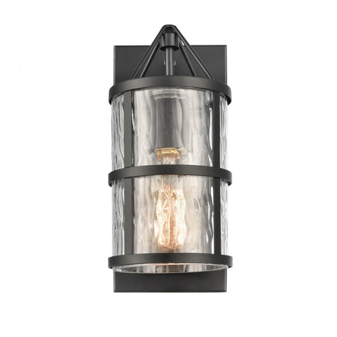 Elk Solace 11 Inch High 1 Light Sconce in Matte Black Model: 82070/1