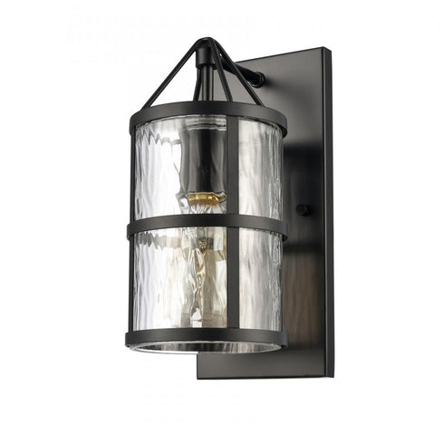 Elk Solace 11 Inch High 1 Light Sconce in Matte Black Model: 82070/1