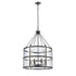 Elk Solace 24 Inch Wide 6 Light Pendant in Matte Black Model: 82078/6