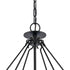 Elk Solace 24 Inch Wide 6 Light Pendant in Matte Black Model: 82078/6
