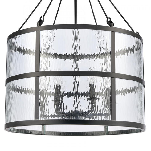 Elk Solace 24 Inch Wide 6 Light Pendant in Matte Black Model: 82078/6