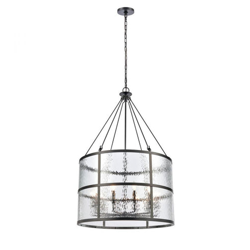 Elk Solace 30 Inch Wide 10 Light Pendant in Matte Black Model: 82079/10