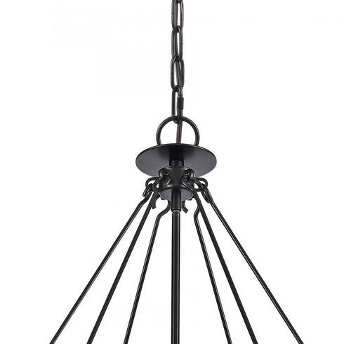 Elk Solace 30 Inch Wide 10 Light Pendant in Matte Black Model: 82079/10