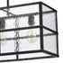 Elk Solace 34 Inch Wide 4 Light Linear Chandelier in Matte Black Model: 82077/4