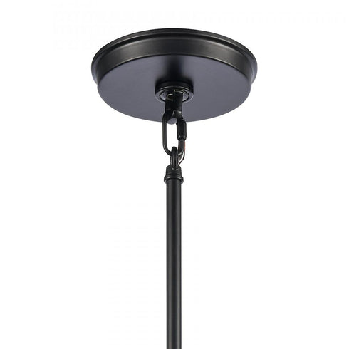 Elk Solace 7 Inch Wide 1 Light Mini Pendant in Matte Black Model: 82074/1