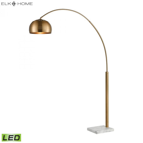 Elk Solar Powered Solar Flair 77 Inch High 1 Light Floor Lamp in Aged Brass Includes LED Bulb Model: D3591-LED