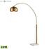 Elk Solar Powered Solar Flair 77 Inch High 1 Light Floor Lamp in Aged Brass Includes LED Bulb Model: D3591-LED