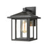 Elk Solitude 1 Light Sconce in Matte Black with Clear Glass Model: 87131/1