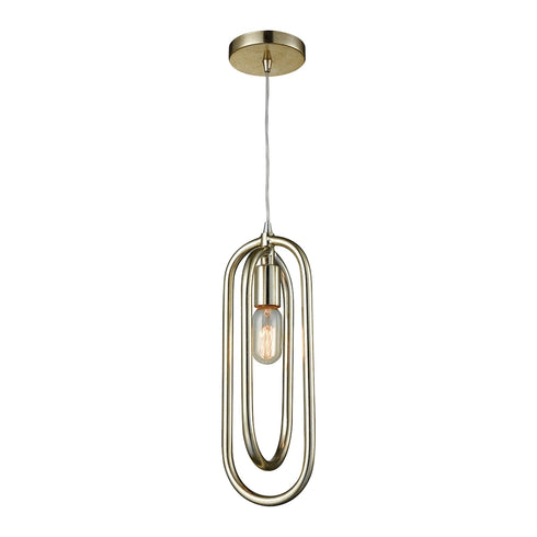 Elk Solstice 1 Light MINI PENDANT in Champagne Silver Finish Model: D3130