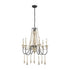 Elk Sommieres 6 Light CHANDELIER in Antique French Cream Dark Bronze Dark Bronze Finish Model: 3215-007