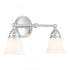 Elk Sophie 16.5 Inch Wide 2 Light Vanity Light in Chrome Model: 8582-CH-BSO