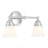 Elk Sophie 16.5 Inch Wide 2 Light Vanity Light in Chrome Model: 8582-CH-BSO