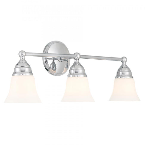 Elk Sophie 24 Inch Wide 3 Light Vanity Light in Chrome Model: 8583-CH-BSO