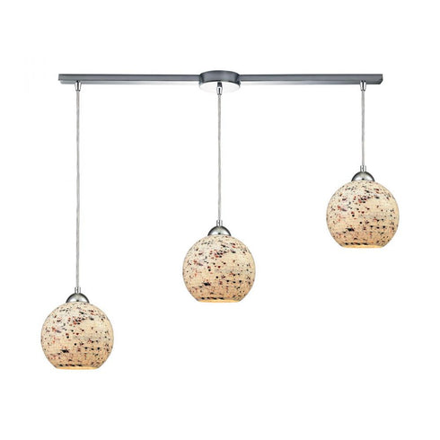Elk Spatter MINI PENDANT in Polished Chrome Finish Model: 10741/3L