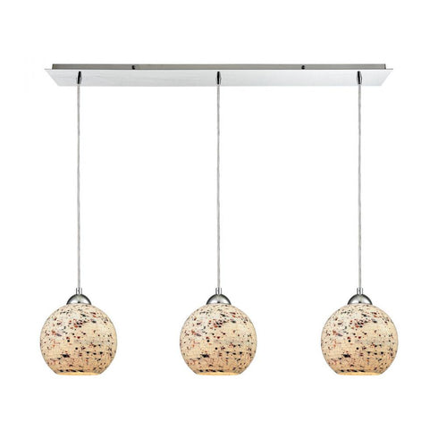 Elk Spatter MINI PENDANT in Polished Chrome Finish Model: 10741/3LP