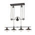 Elk Spindle Wheel ISLAND LIGHT in Oil Rubbed Bronze Finish Model: 69089/4
