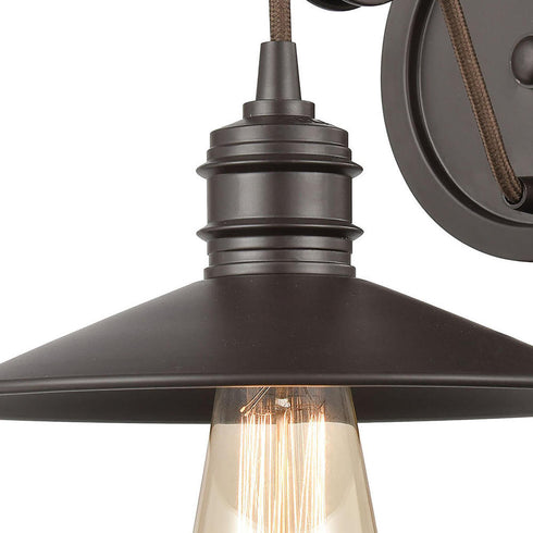Elk Spindle Wheel VANITY LIGHT in Oil Rubbed Bronze Finish Model: 69084/1