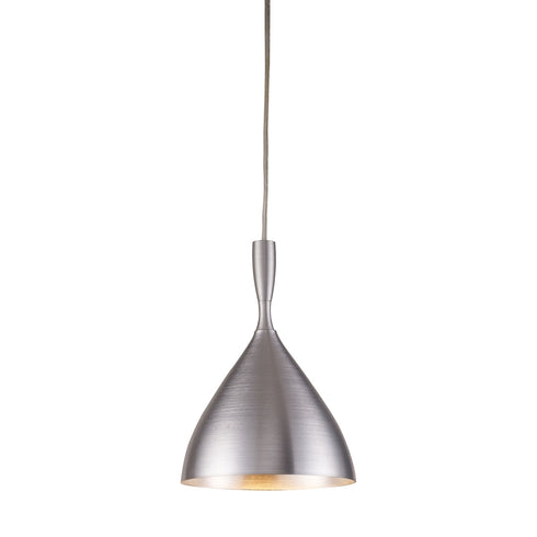 Elk Spun Aluminum MINI PENDANT in Aluminum Finish Model: 17042/1ALM
