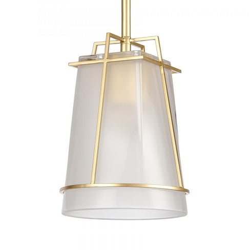 Elk Square To Round 6 Inch Wide 1 Light Mini Pendant in Champagne Gold Model: 82125/1