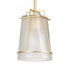 Elk Square To Round 6 Inch Wide 1 Light Mini Pendant in Champagne Gold Model: 82125/1