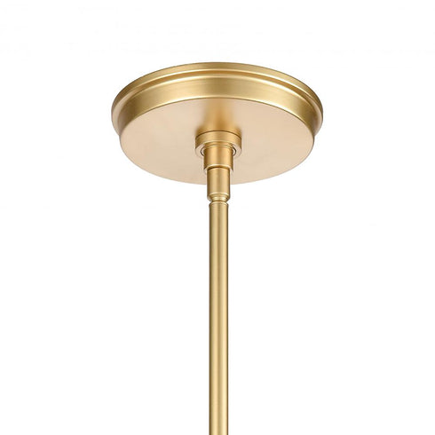 Elk Square To Round 6 Inch Wide 1 Light Mini Pendant in Champagne Gold Model: 82125/1