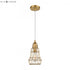 Elk Squashcourt 1 Light MINI PENDANT in Aged Brass Finish Model: D4033