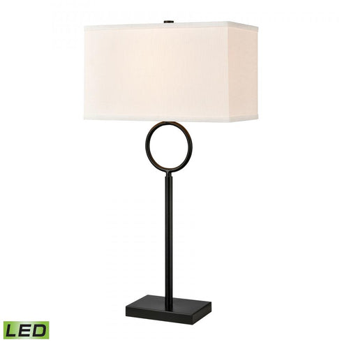 Elk Staffa 29 Inch High 1 Light Buffet Lamp Includes LED Bulb in Matte Black Finish Model: H019-7225-LED