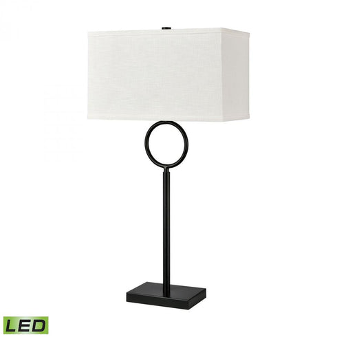 Elk Staffa 29 Inch High 1 Light Buffet Lamp Includes LED Bulb in Matte Black Finish Model: H019-7225-LED