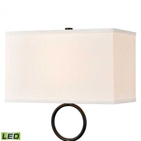 Elk Staffa 29 Inch High 1 Light Buffet Lamp Includes LED Bulb in Matte Black Finish Model: H019-7225-LED