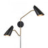 Elk Stanley 22.75 Inch High 2 Light Swingarm Sconce Matte Black Model: 52361/2