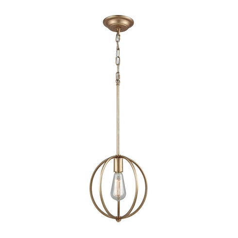 Elk Stanton MINI PENDANT in Matte Gold Finish Model: 12845/1