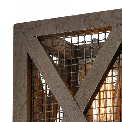 Elk Stockyard 1 Light SCONCE in Weathered Zinc Aged Wood Aged Wood Finish Model: D4444