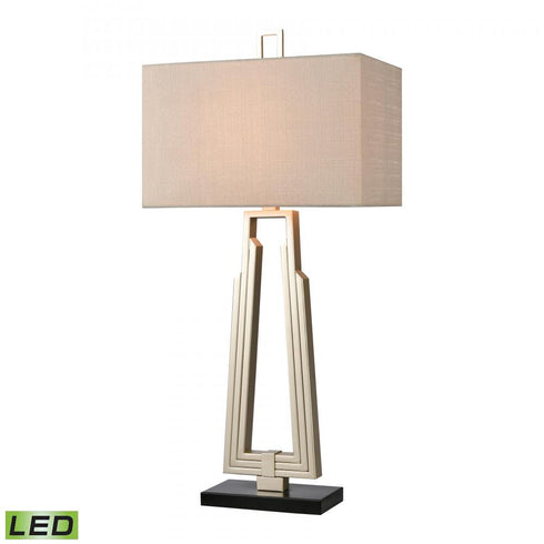 Elk Stoddard Park 33 Inch High 1 Light Table Lamp in Champagne Silver Includes LED Bulb Model: H0019-8551-LED