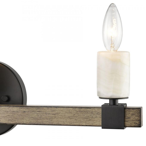 Elk Stone Manor VANITY LIGHT in Matte Black Finish Model: 15468/3