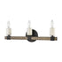Elk Stone Manor VANITY LIGHT in Matte Black Finish Model: 15468/3