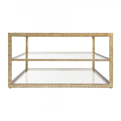 Elk Strie COFFEE TABLE in Gold Finish Model: H0115-7726