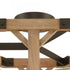 Elk Structure 3 Light SEMI FLUSH MOUNT in Oil Rubbed Bronze Natural Wood Natural Wood Finish Model: 33321/3