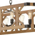 Elk Structure ISLAND LIGHT in Medium Oak Finish Model: 33324/8
