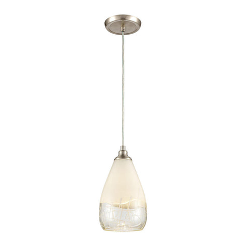 Elk Sugarcoat MINI PENDANT in Satin Nickel Finish Model: 85371/1