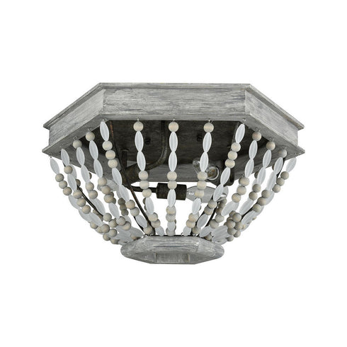 Elk Summerton FLUSH MOUNT in Washed Gray Finish Model: 33191/3