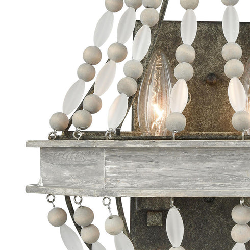 Elk Summerton SCONCE in Washed Gray Finish Model: 33190/2