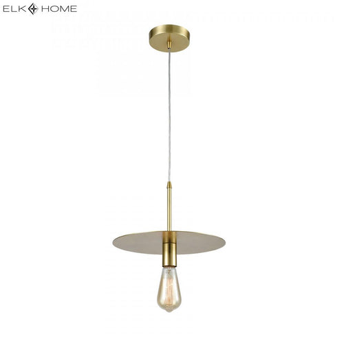 Elk Sunscreen 1 Light MINI PENDANT in New Aged Brass Finish Model: D3963