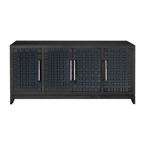 Elk Sunset Harbor Credenza Black in Checkmate Black Finish Model: S0075-9945