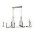 Elk Sunsphere 8 Light CHANDELIER in Satin Nickel Matte Black Matte Black Finish Model: D4341