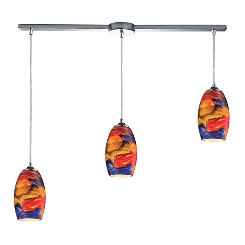 Elk Surrealist MINI PENDANT in Polished Chrome Finish Model: 31339/3L